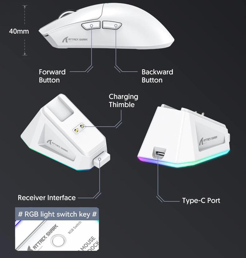 Mouse sem fio Bluetooth