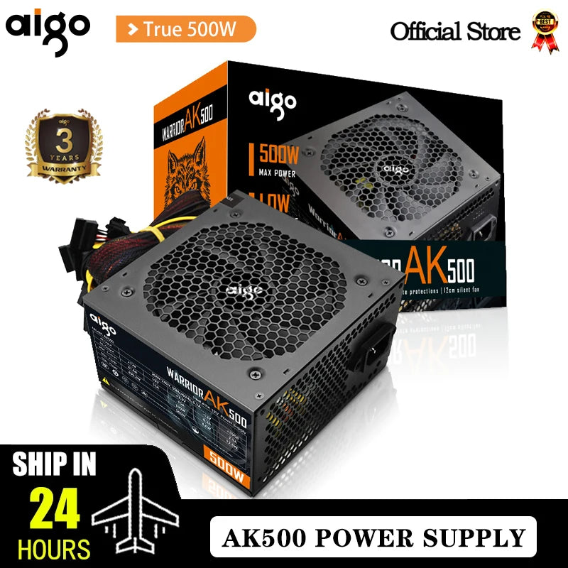 Fonte de alimentação Aigo AK 500W PC