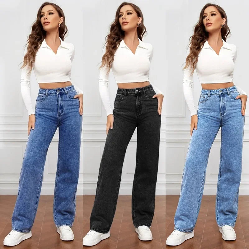 Calça jeans wide leg