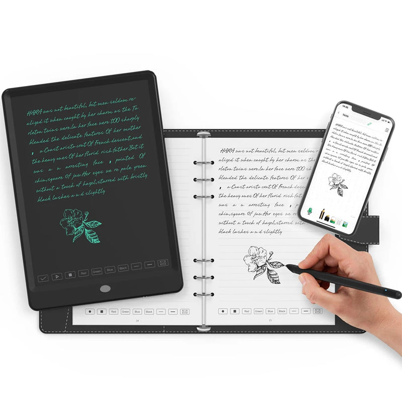 Conjunto Caneta Digital Inteligente com Caderno Inteligente e Tablet