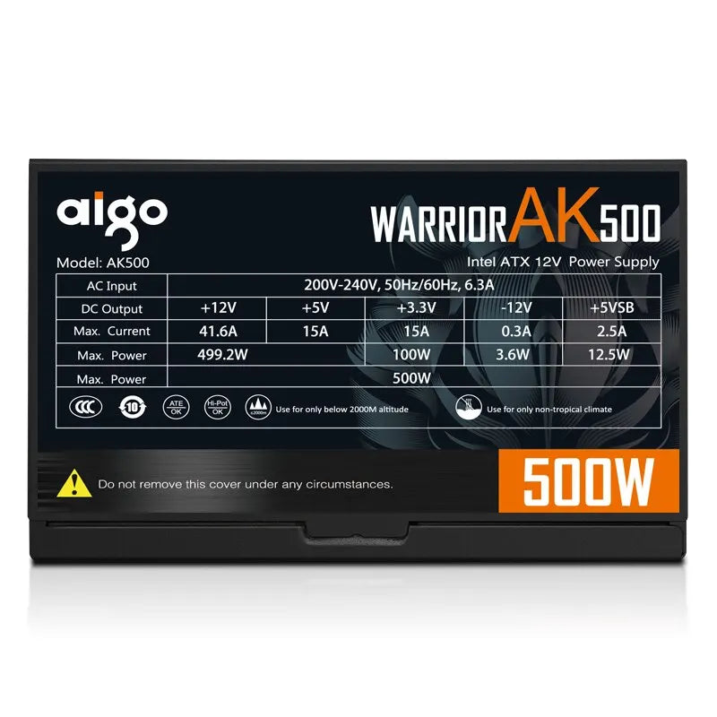 Fonte de alimentação Aigo AK 500W PC