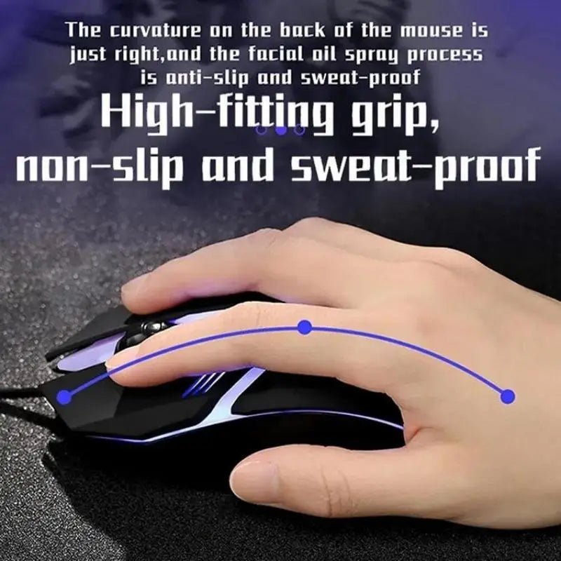 Mouse para jogos com design ergonômico de alta qualidade