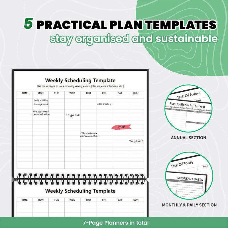 Caderno inteligente reutilizável tamanho A4