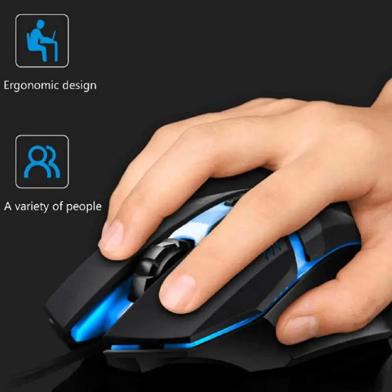 Mouse para jogos com design ergonômico de alta qualidade